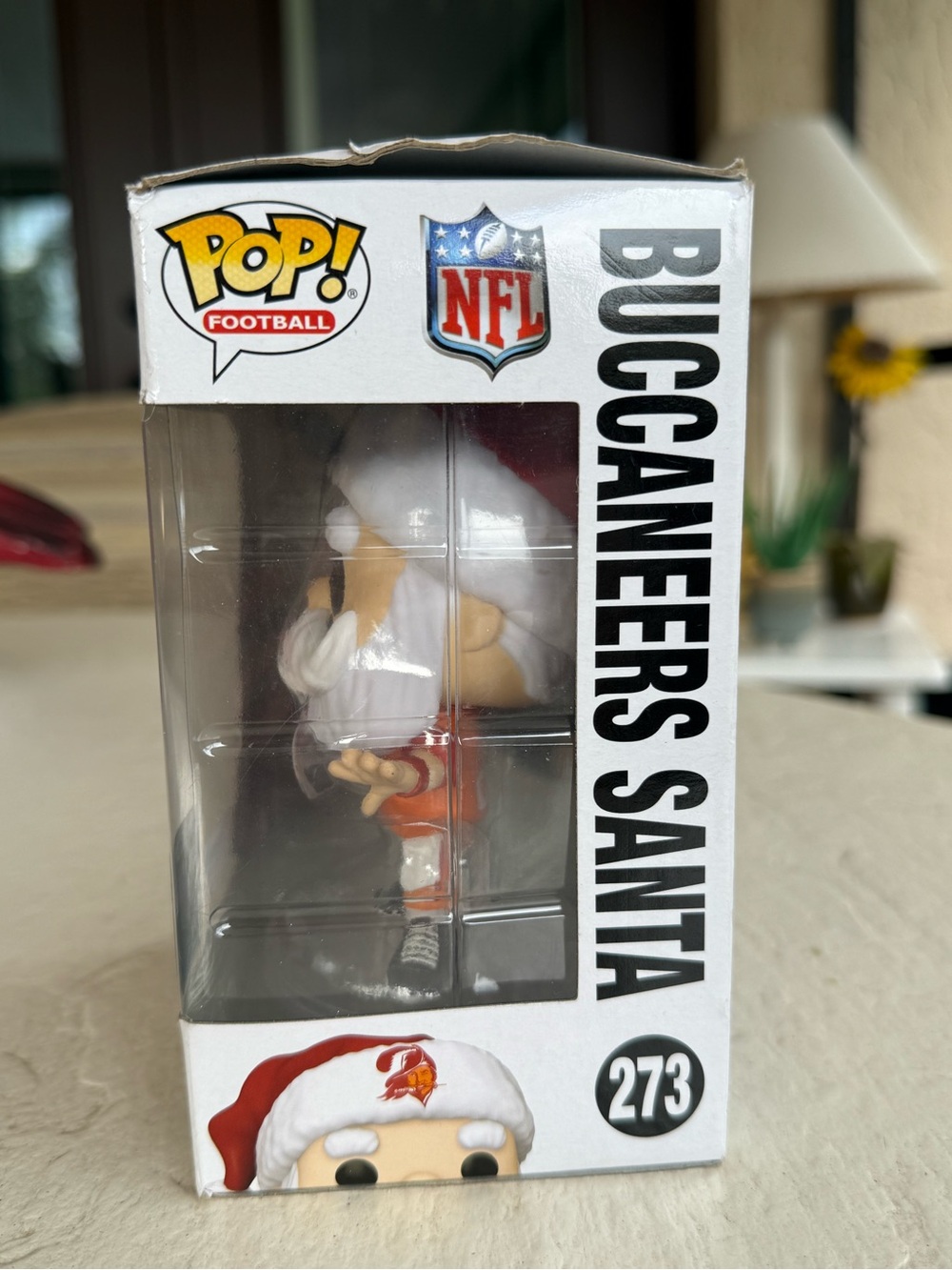Funko Buccaneers Santa Pop! Figure in Orange and White - Picture 3 of 4